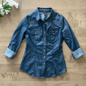 Guess Denim Button Down Shirt